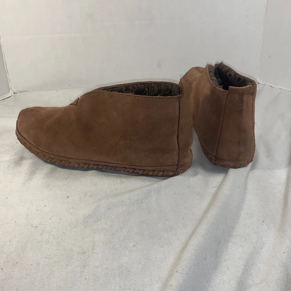 L.L. Bean Men's Brown Suede ‘Wicked Good’ Slipper